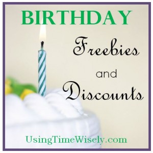 Birthday freebies and discounts - Day 27