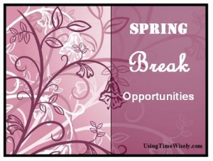 2013: Spring Break opportunities