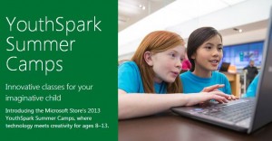 2013: Microsoft Summer Camp for Kids, Ages 8-13  
