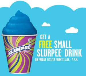 7-Eleven: FREE Small Slurpee – July 11, 2014
